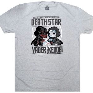 New in package Funko Pop! Star Wars Battle on the Death Star T-shirt - 3X - Grey